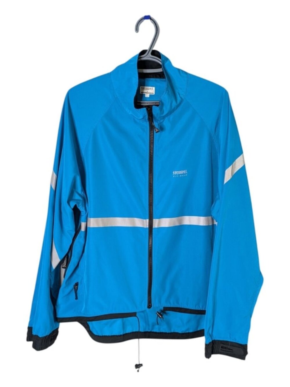 Running Room Unisex Reflective Jacket with Pockets Royal Blue Size Large